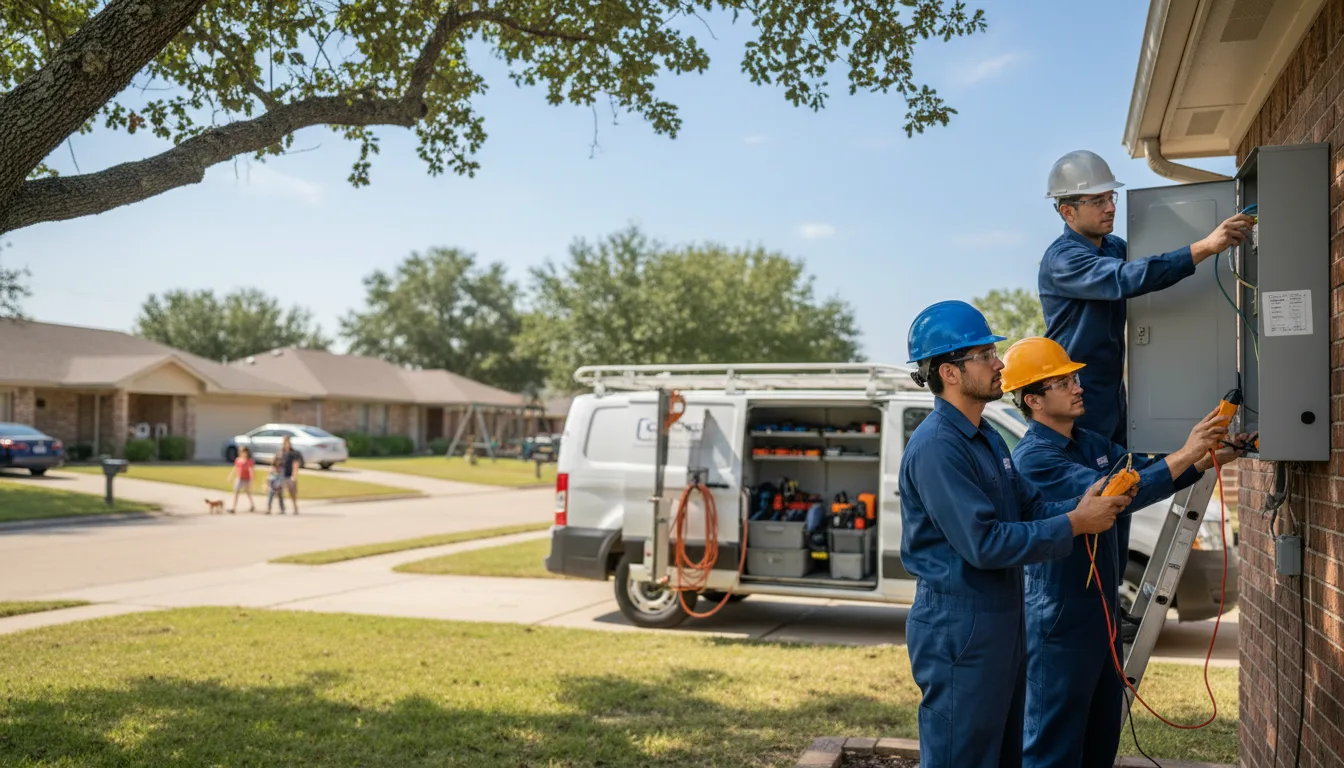 Certified electrician providing emergency electrical services in Fox, OK